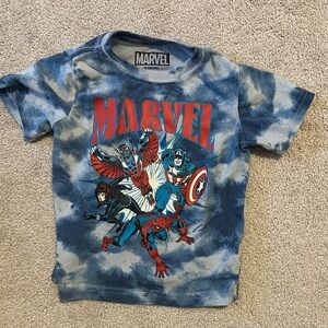 Marvel Blue Tie-Dye Superhero T-Shirt